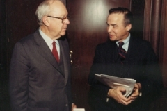 Sen. Russell Long and Norman Kurland