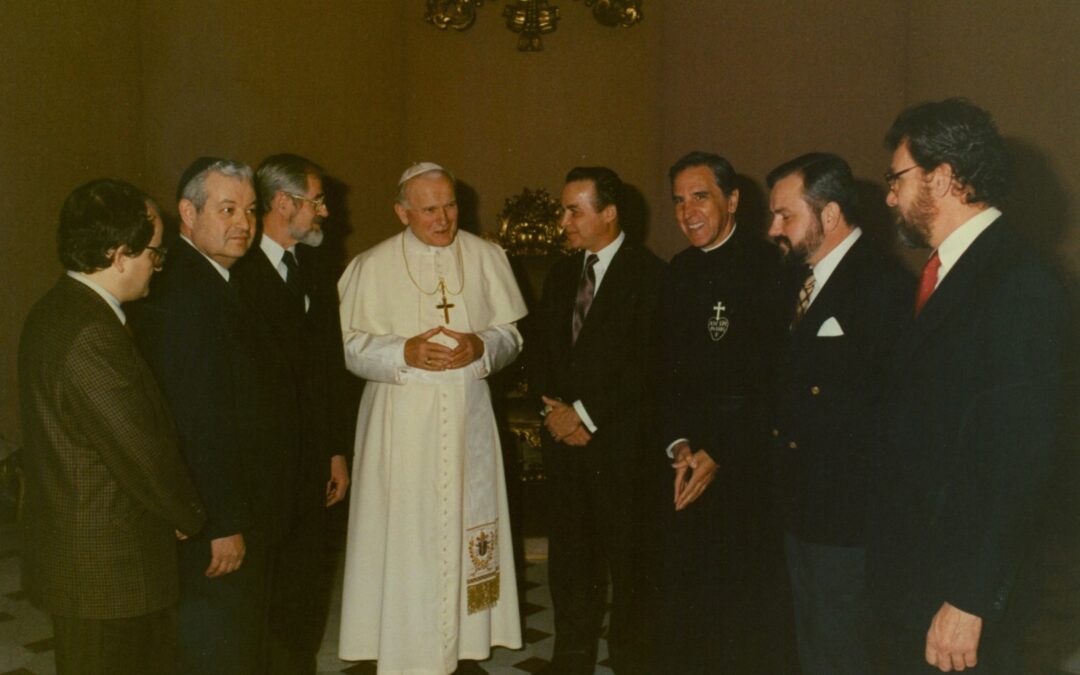 Pope John Paul II meets Project Economic Justice Delegation