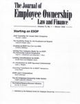 Cover Page, Journal of Employee Ownership Law & Finance, Winter 1998